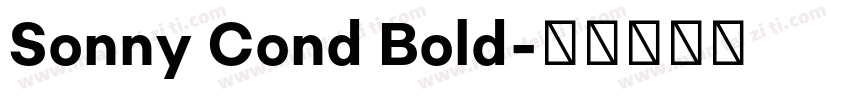 Sonny Cond Bold字体转换